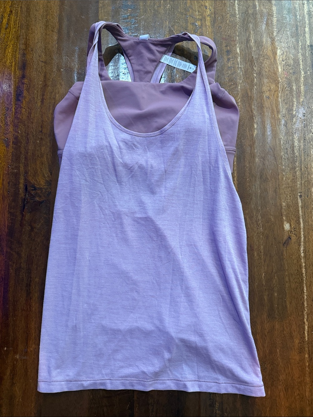 lululemon athletica Lavender Braided Racerback Tank with Built-In Shelf Bra NEW